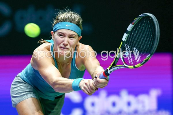 WTA Finals: Singapore 2014 - Eugenie Bouchard Backhand