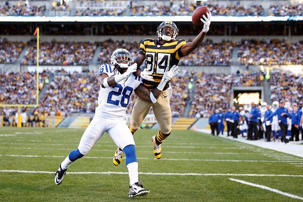 Antonio Brown #84 Pittsburgh Steelers touchdown catch