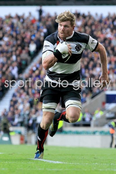 Adam Thompson Barbarians v Australia Twickenham 2014