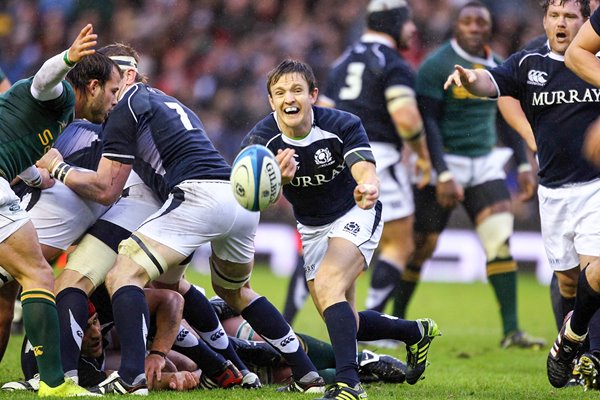 Rory Lawson action - Scotland v South Africa