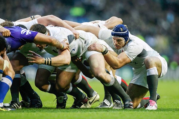 James Haskell & England Scrum v Samoa 2010