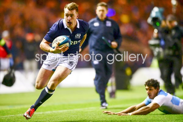 Stuart Hogg Scotland v Argentina Murrayfield