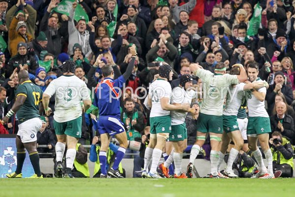 Tommy Bowe Ireland v South Africa Aviva Stadium