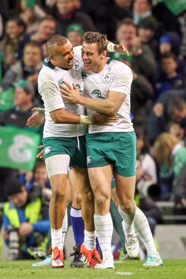 Tommy Bowe & Zebo Ireland v South Africa Aviva Stadium