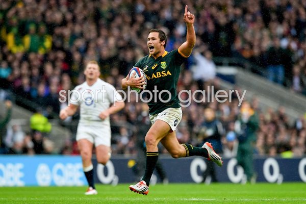 Jan Serfontein South Africa v England Twickenham 