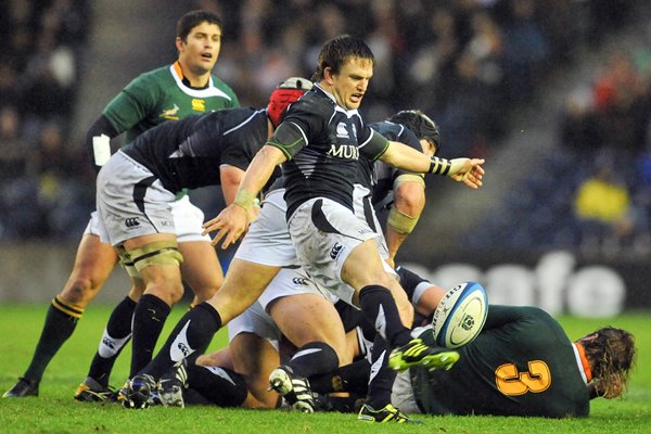 Rory Lawson clears - Scotland v South Africa