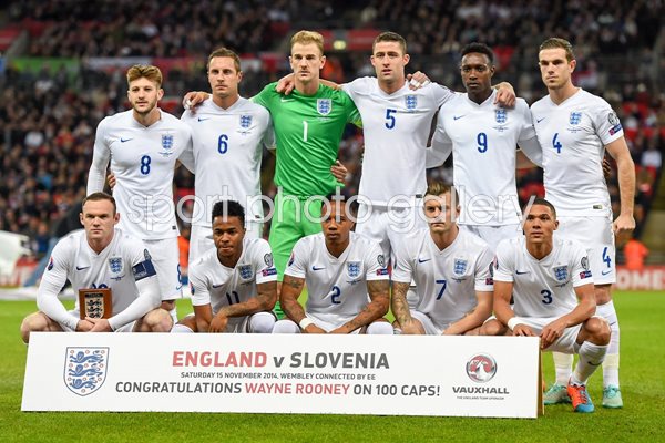 England v Slovenia England Team Wembley 2014