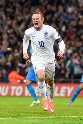 England v Slovenia Wayne Rooney Wembley 2014