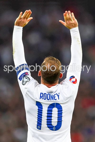 England v Slovenia Wayne Rooney Wembley 2014