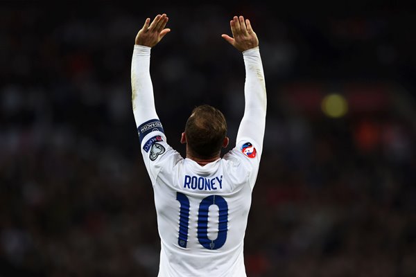 England v Slovenia Wayne Rooney Wembley 2014