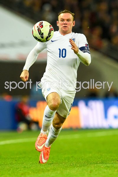 England v Slovenia Wayne Rooney Wembley 2014