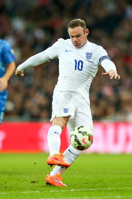 England v Slovenia Wayne Rooney Wembley 2014