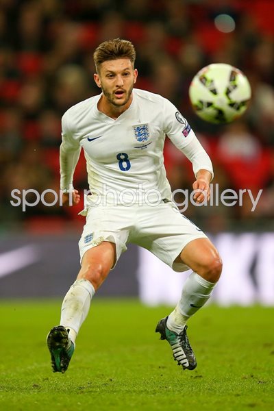 England v Slovenia Adam Lallana Wembley 2014