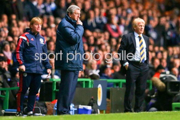 Roy Hodgson & Gordon Strachan Scotland v England 