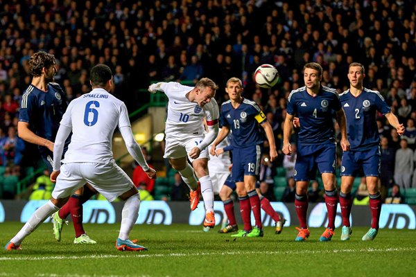 Wayne Rooney England v Scotland Glasgow 2014