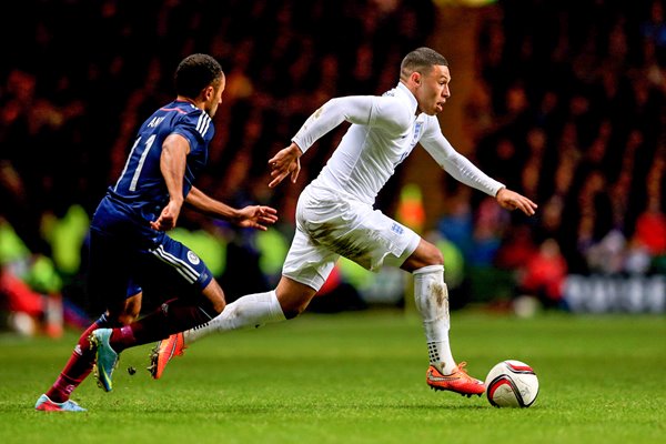 Alex Oxlade-Chamberlain England v Scotland 2014