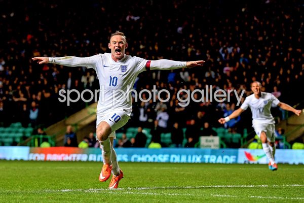 Wayne Rooney  England v Scotland Glasgow 2014
