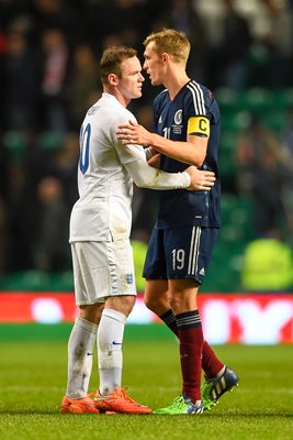 Darren Fletcher &  Wayne Rooney Scotland v England 2014