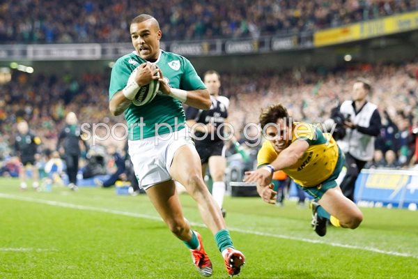 Simon Zebo Ireland v Australia Aviva Stadium 2014