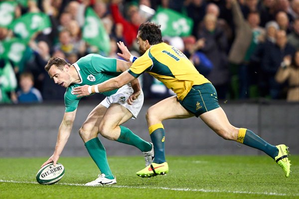 Tommy Bowe Ireland v Australia Aviva Stadium 2014