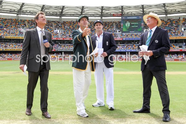 Captains Coin Toss - First Test Ashes 2010