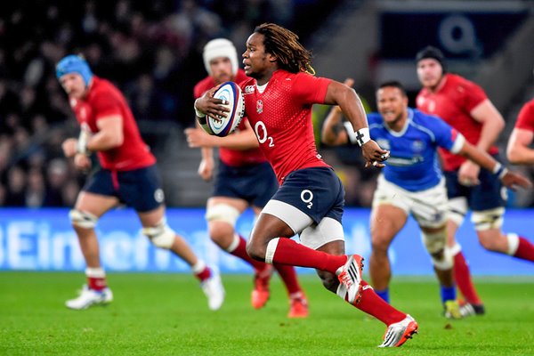 Marland Yarde England v Samoa Twickenham 2014