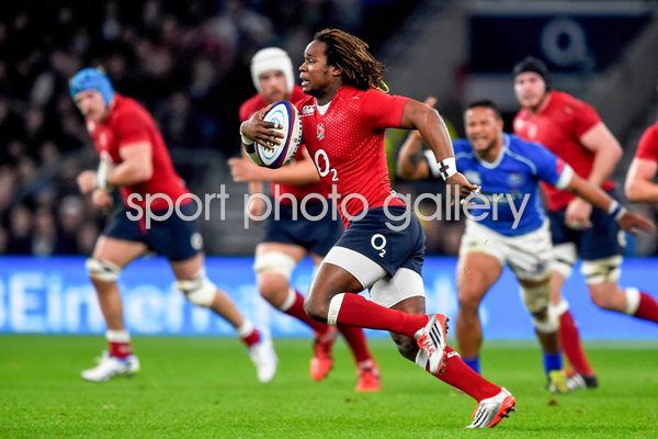 Marland Yarde England v Samoa Twickenham 2014