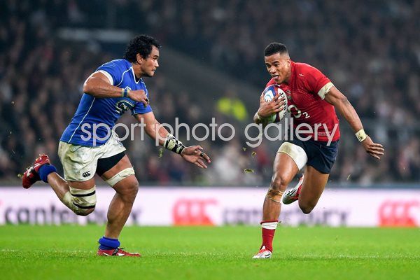 Anthony Watson England v Samoa Twickenham 2014