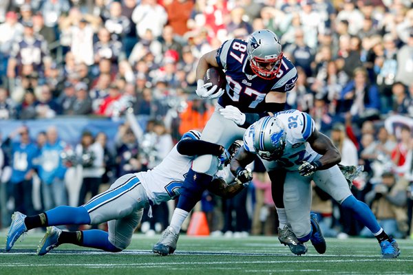 Rob Gronkowski Patriots v Lions 2014