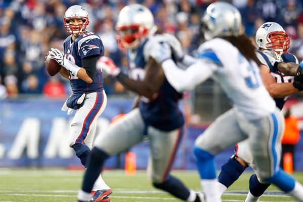 Tom Brady Patriots v Lions 2014