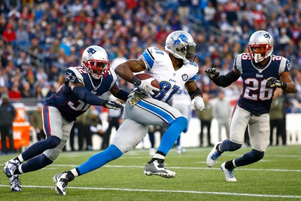 Calvin Johnson Lions v Patriots 2014