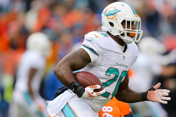 Lamar Miller Dolphins v Broncos 2014