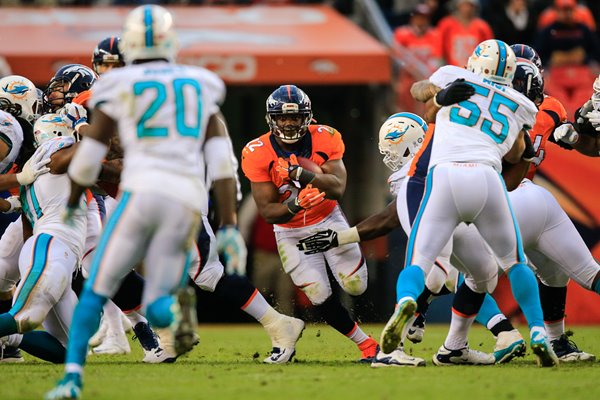 C.J. Anderson Broncos v Dolphins 2014