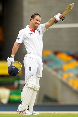 Andrew Strauss celebrates - Brisbane - 2010 Ashes