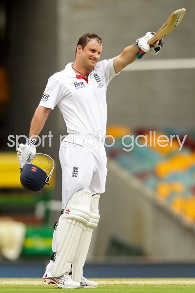 Andrew Strauss celebrates - Brisbane - 2010 Ashes