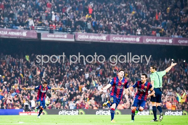 Leo Messi FC Barcelona celebration La Liga 2014