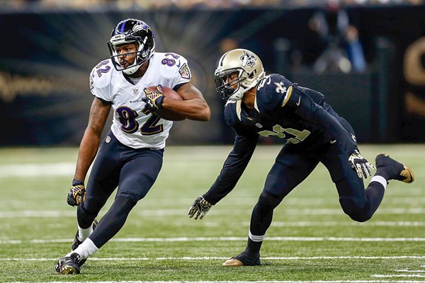 Torrey Smith Ravens v Saints 2014