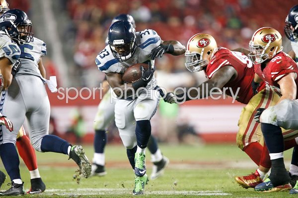 Christine Michael Seahawks v 49ers Levis 2014