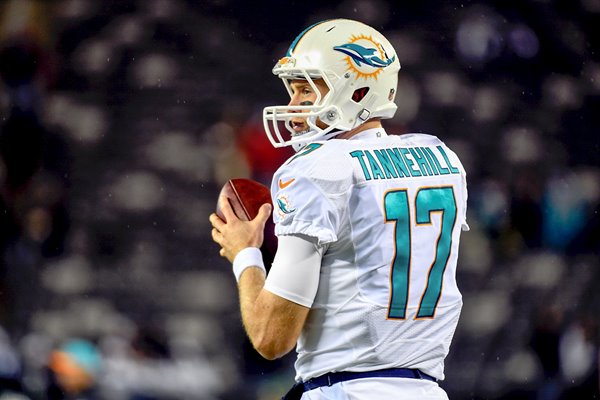 Ryan Tannehill Dolphins v Jets Metlife 2014