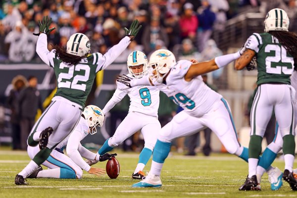 Caleb Sturgis Dolphins v Jets MetLife 2014