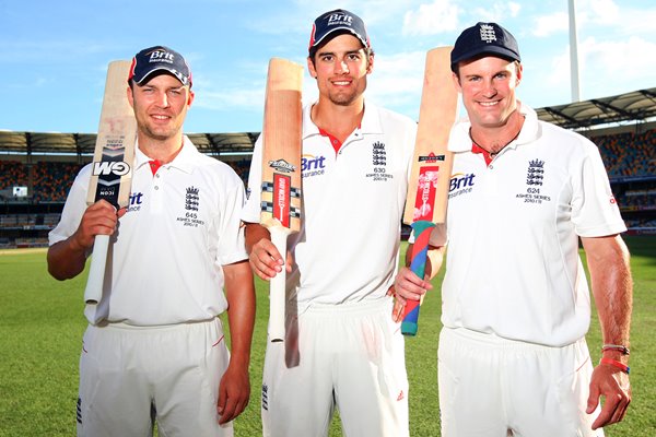 Centurions - Trott, Cook & Strauss - Brisbane 2010 Ashes