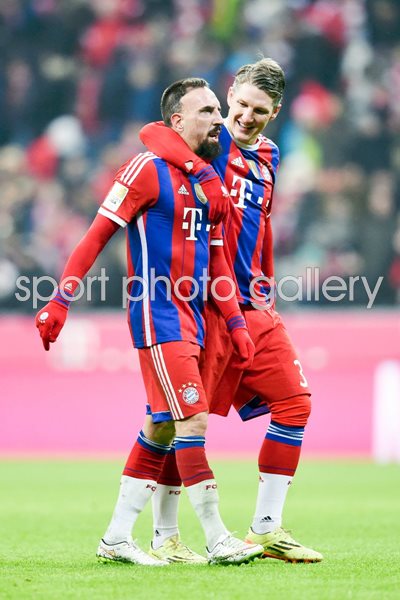 Bastian Schweinsteiger and Franck Ribery Bayern