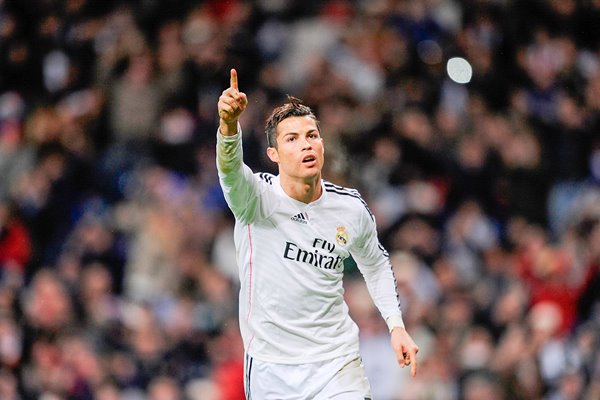 Cristiano Ronaldo celebrates Real Madrid