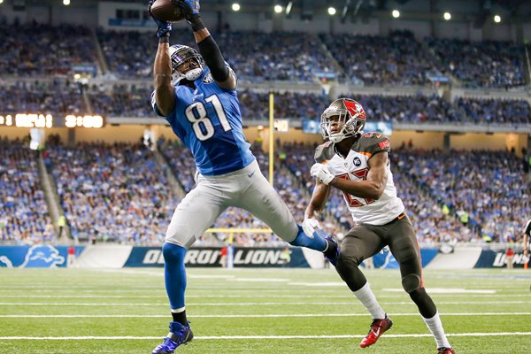 Calvin Johnson Lions v Buccaneers Ford Field 2014