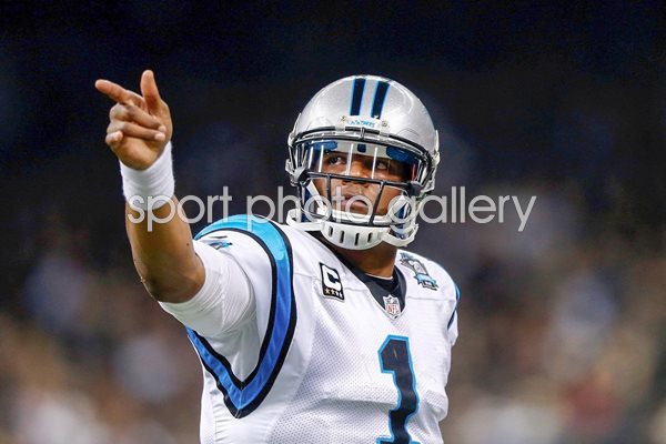 Cam Newton Panthers v Saints Superdome 2014