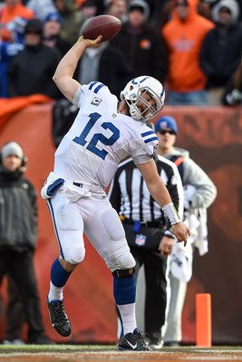 Andrew Luck Colts v Browns First Energy 2014