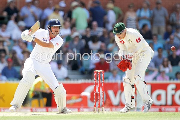 Alastair Cook Adelaide action - 2010 Ashes