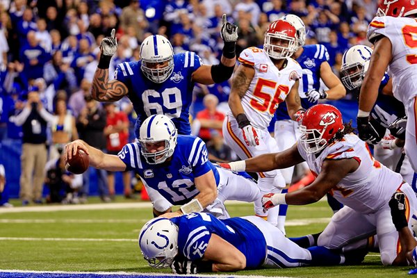 Andrew Luck Indianapolis Colts QB Touchdown v Chiefs 2014