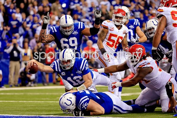 Andrew Luck Indianapolis Colts QB Touchdown v Chiefs 2014
