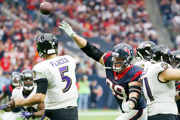 J.J. Watt #99 Houston Texans v Baltimore Ravens